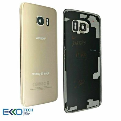 Original Samsung Galaxy S7 EDGE G935 Akkudeckel Deckel Backcover Gold TOP