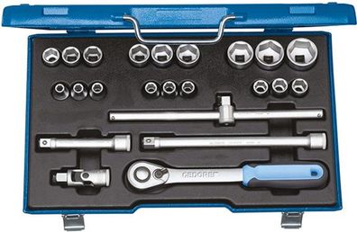 Steckschlüssel-Satz 1/2" 19EMU-20 23-teilig Gedore