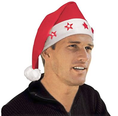 Weihnachtsmannmütze beleuchtet Nikolaus Mütze Weihnachten Weihnachtsmütze Lampe