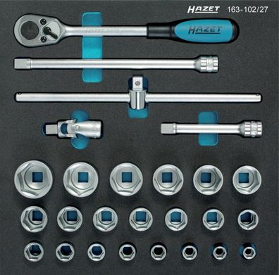 Werkzeugmodul 2/3 Steckschlüssel 163-102/27Hazet