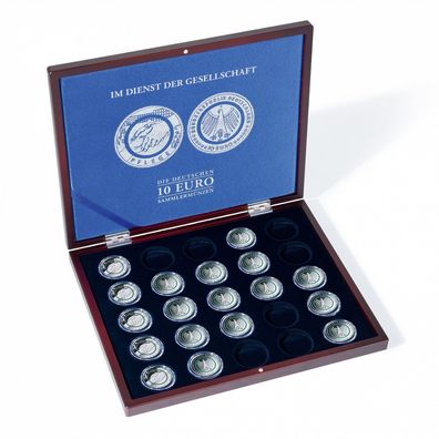 Münzkassette 25x dt. 10-Euro-Sammlermünzen "Im Dienst der Gesellschaft" in Ka(366765)