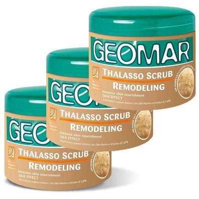 GEOMAR Thalasso Scrub Remodelling Peeling Meersalz & Kaffee 3x 600 g