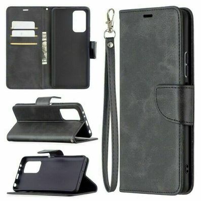Handyhülle Für Xiaomi Redmi Note 10 Pro Flip Leder Tasche Etui Case Schwarz