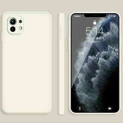 Schutzhülle für Xiaomi MI 11 Kamera Schutz Silikon TPU Case Cover Weiß White