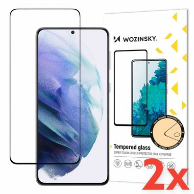 2x Komplett Schutzglas Panzerfolie für Samsung Galaxy S22 Plus Hüllenfreundlich