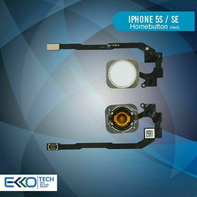 HomeButton für iPhone 5S / SE Weiß Weiss Flex Kabel Knopf ID Sensor Taste