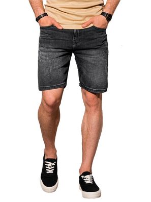 Herren Jeans Shorts Kurze Hose mit Taschen Sommer Elegant Schwarz S-XXL W307