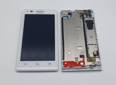 Huawei Ascend G6 LCD Display Touchscreen Glas Bildschirm + Rahmen Weiß White