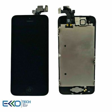 iPhone 5 Display mit Original Retina LCD Komplett Vormontiert Kamera Schwarz