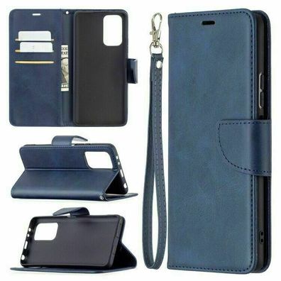 Handyhülle Für Xiaomi Redmi Note 10 Pro Flip Leder Tasche Etui Case Blau Blue?