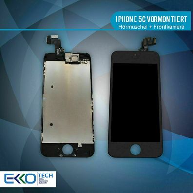 iPhone 5C Display mit Original Retina LCD Schwarz Komplett Vormontiert Touch ?