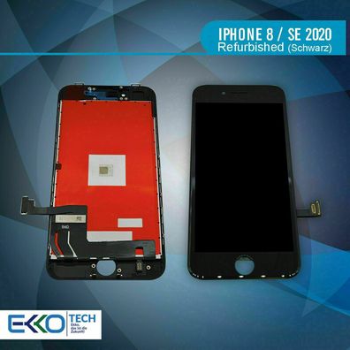 Original Display für iPhone 8 / SE 2020 LCD Touchscreen Refurbished Schwarz