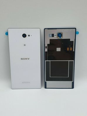 Original Sony Xperia M2 (D2303, D2305, D2306) Akkudeckel, Battery Cover, Weiss