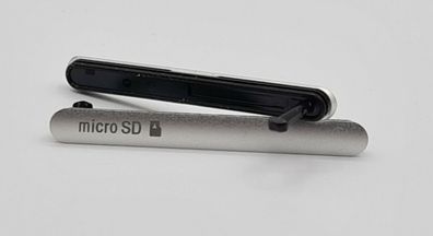 Original Sony Xperia Z3 D6603 Micro SD Abdeckung Cover Kappe Silber Silver ?