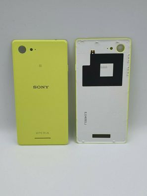 Original Sony Xperia E3 (D2202 D2203 D2206) Akkudeckel Backcover + NFC Gelb NEU