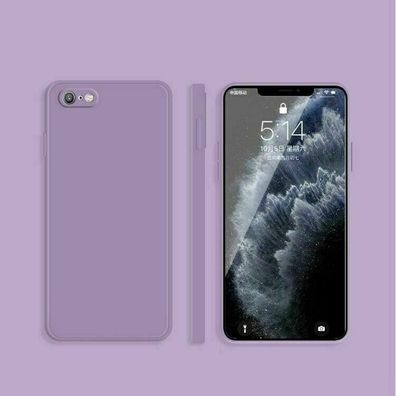 Schutzhülle für iPhone 6 / 6s Kamera Schutz Silikon Case Cover Lila Purple