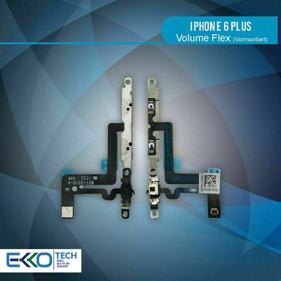 Volume Flex für iPhone 6 Plus 6+ Laut Leise Kabel Mute Stummschalter Vormontiert