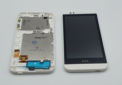 Original HTC Desire 510 LCD Display Touchscreen Touch Bildschirm Rahmen Weiß