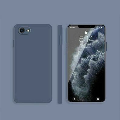 Schutzhülle für iPhone 7 / 8 / SE 2020 Kamera Schutz Silikon Case Grau Grey
