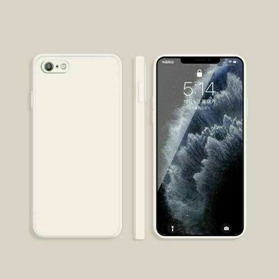 Schutzhülle für iPhone 6 / 6s Kamera Schutz TPU Silikon Case Cover Weiß White