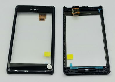 Sony Xperia E1 D2005 Touch Screen Display Glas Frontcover + Touchpad Schwarz NEU