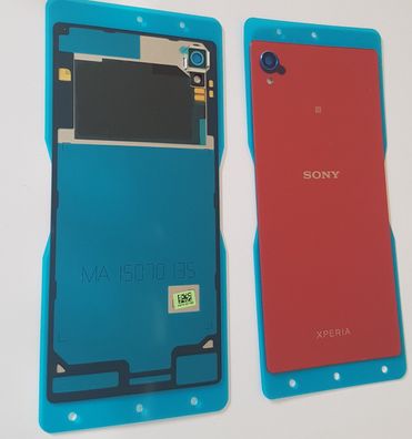 Original Sony Xperia M4 Aqua (E2303) Akkudeckel, Battery Cover + NFC Korall rot