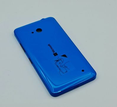 Original Microsoft Lumia 640 Dual SIM Akkudeckel Battery Cover Cyan Blau NEU