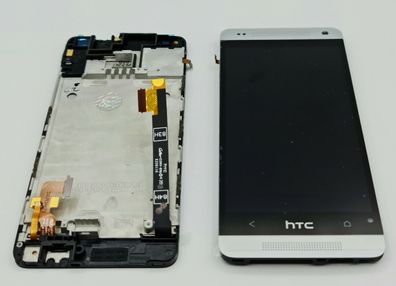Original HTC One M4 Mini Display Touch Screen Bildschirm Frame Glas Silber ?