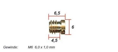 Luftdüse #180 für Mikuni an XS500/750/1100