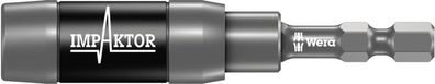 Bithalter Impaktor 1/4" für 1/4" Bits Sprengring + Magnet 75mm Ringmagnet Wera