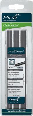 Minen-Set für Zimmermanns-Bleistift BIG Dry FORALL Bau Bau Graphit Pica