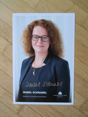 Mitglied Direktorium Europäische Zentralbank Prof. Dr. Isabel Schnabel - Autogramm!!!