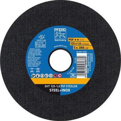 Trennscheibe PSF Steelox für Stahl und Edelstahl