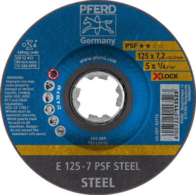 X-LOCK-Schruppscheibe PSF STEEL für Stahl