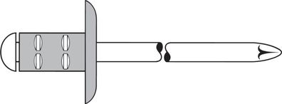 Blindniet, PolyGrip®, Alu/ Stahl, Großkopf