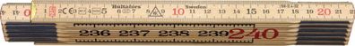 Holz-Gliedermaßstab Nr. 59-2-10 (Schwedenmeter)