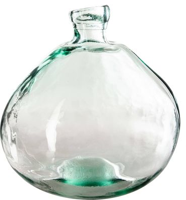 Vase aus Recycling-Glas, 35 cm, transparent