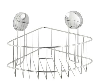 Eckregal für die Dusche OSIMO Static-Loc, verchromter Stahl, 26,5 x 18 x 19 cm, Wenko