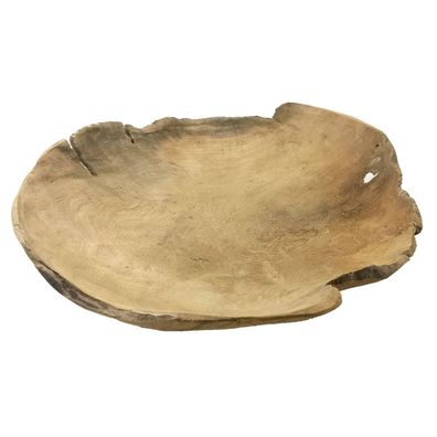 Dekoschale aus Teak-Holz, Ø 40 cm