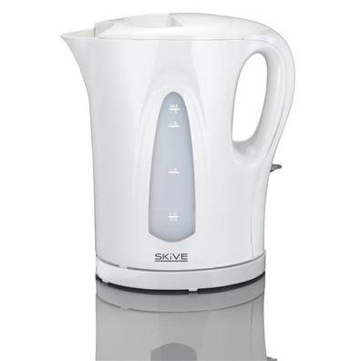 Skive Wasserkocher 1,7L Weiß Hitze Erwärmen Tee Kettle Küchengeräte Wohnung Haus