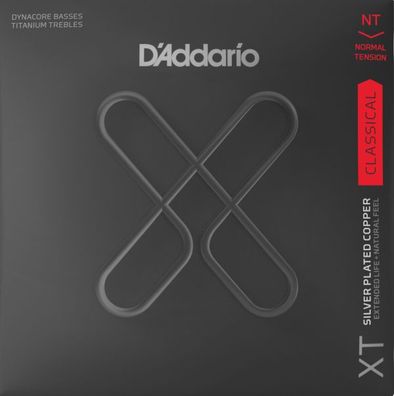 D'Addario XTC45TT Dynacore Titanium - normal - beschichtete Saiten für Konzertgitarre