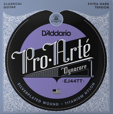 D'Addario EJ44TT Dynacore Titanium - extra hard - Saiten für Konzertgitarre