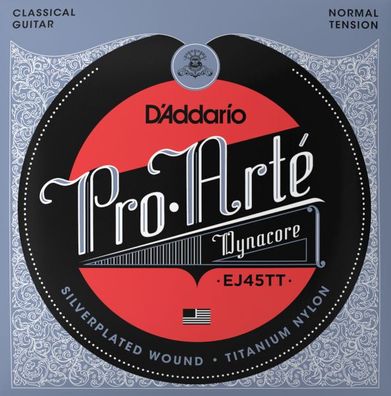 D'Addario EJ45TT Dynacore Titanium - normal - Saiten für Konzertgitarre