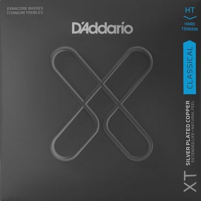 D'Addario XTC46TT Dynacore Titanium - hard - beschichtete Saiten für Konzertgitarre