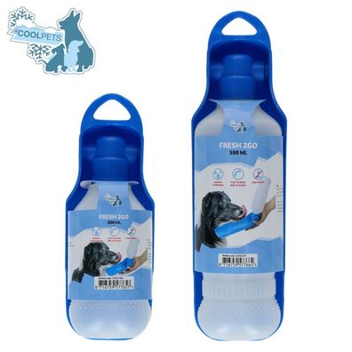 CoolPets Fresh 2GO Trinkflasche - Trinkwasserflasche Wassernapf Reisenapf
