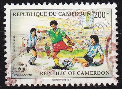 Kamerun Cameroon (1990] MiNr 1160 ( O/ used ) Fussball