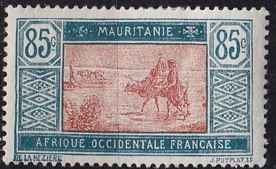 Mauretanien Mauritania [1922] MiNr 0058 ( * / mh )