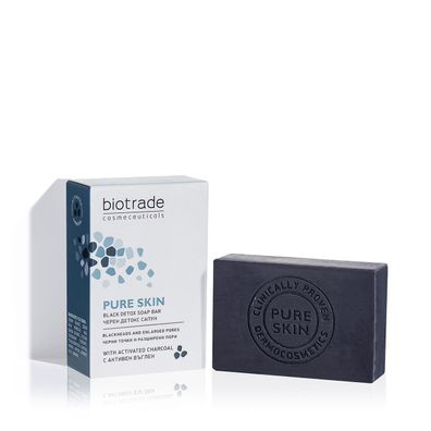 Pure Skin Natürliche Schwarze Seife Mit Aktivierter Kohle Reinigt Ihre Haut