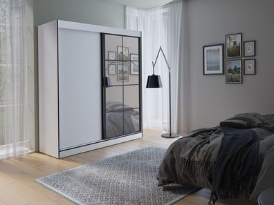 Kleiderschrank OSLO II - 180 cm - Schiebetüren Schrank Modern Farbwahl !