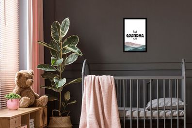 Poster - 20x30 cm - Beste Oma aller Zeiten - Sprichwörter - Oma - Zitate